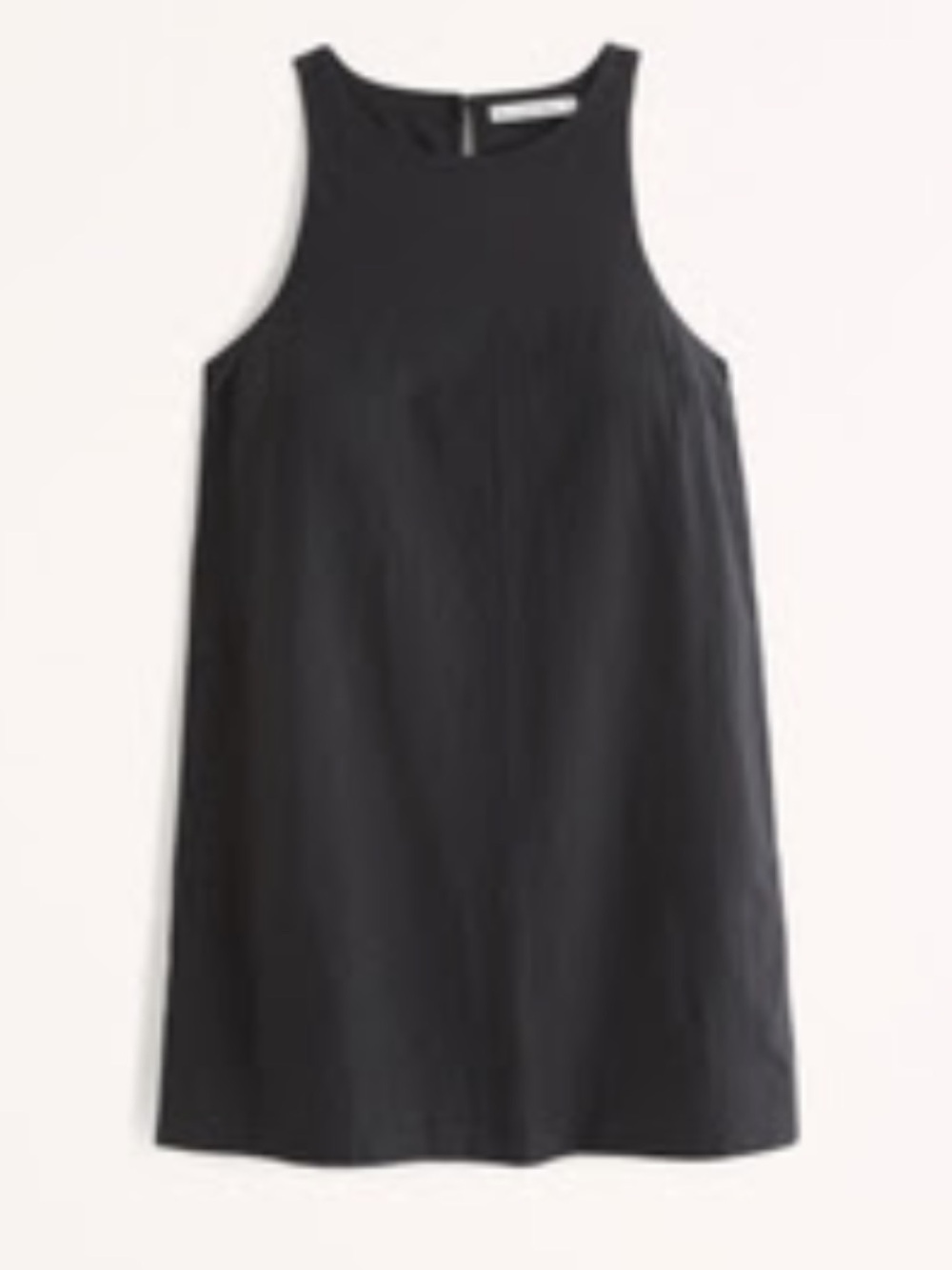 Abercrombie & Fitch High Neck Linen Blend Mini Dress. Size Small. With Pockets!